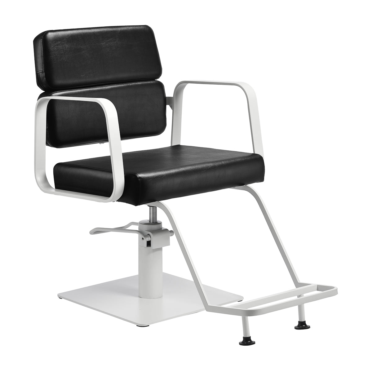 Gabbiano hairdressing chair Porto white black