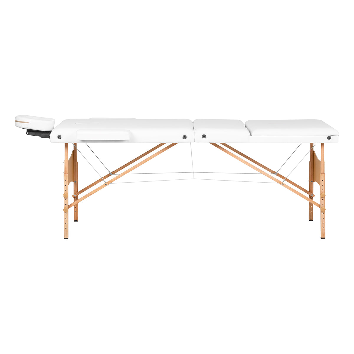 BALANCE wooden folding massage table 3 segment 190x70 white