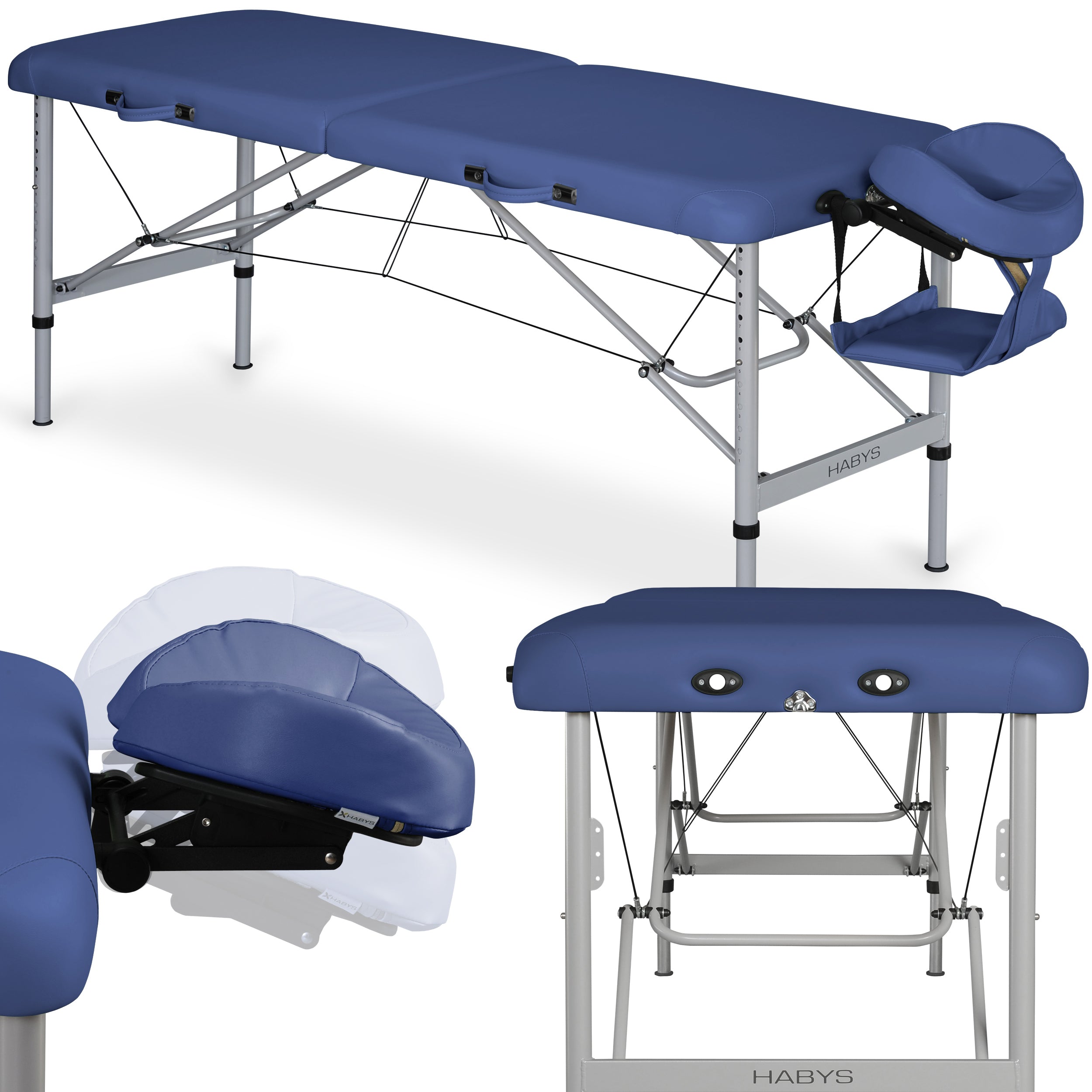 Massage Table Aero Alu 60 Vinyl Flex K012 Navy Blue