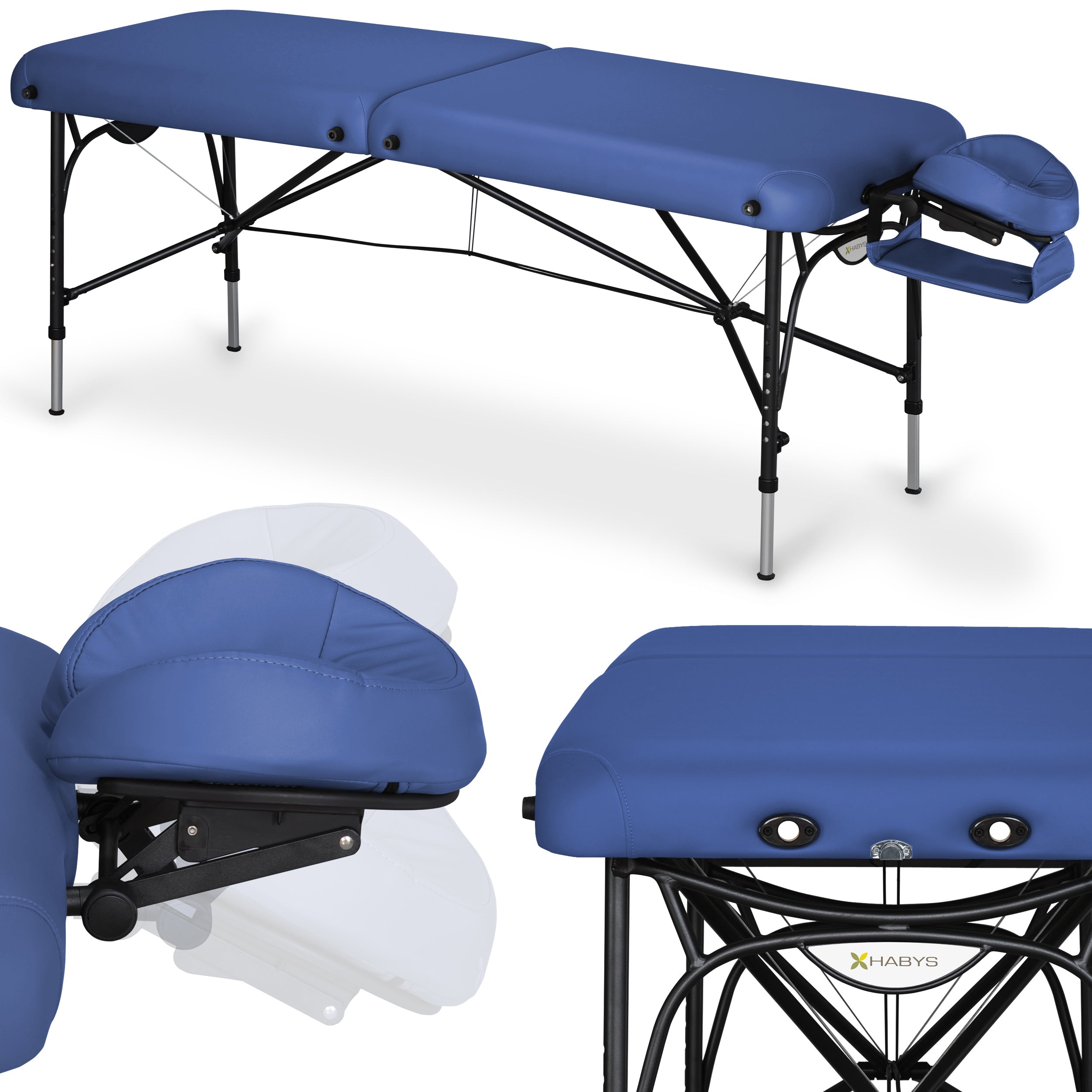 Massage Table Smart Alu 70 Vinyl Flex K012 Navy Blue