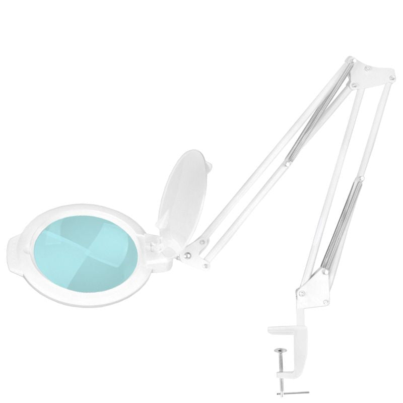 LED-suurennuslasivalaisin työpöydälle MOONLIGHT 8012/5″ WHITE
