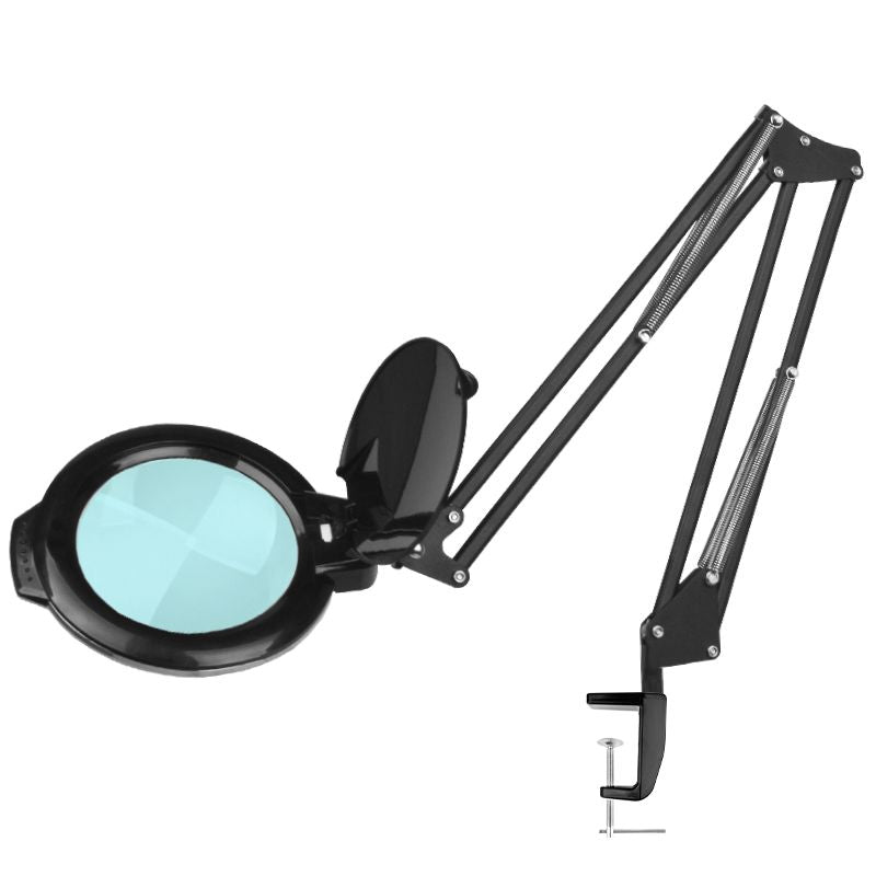 LED-suurennuslasivalaisin työpöydälle MOONLIGHT 8012/5″ BLACK
