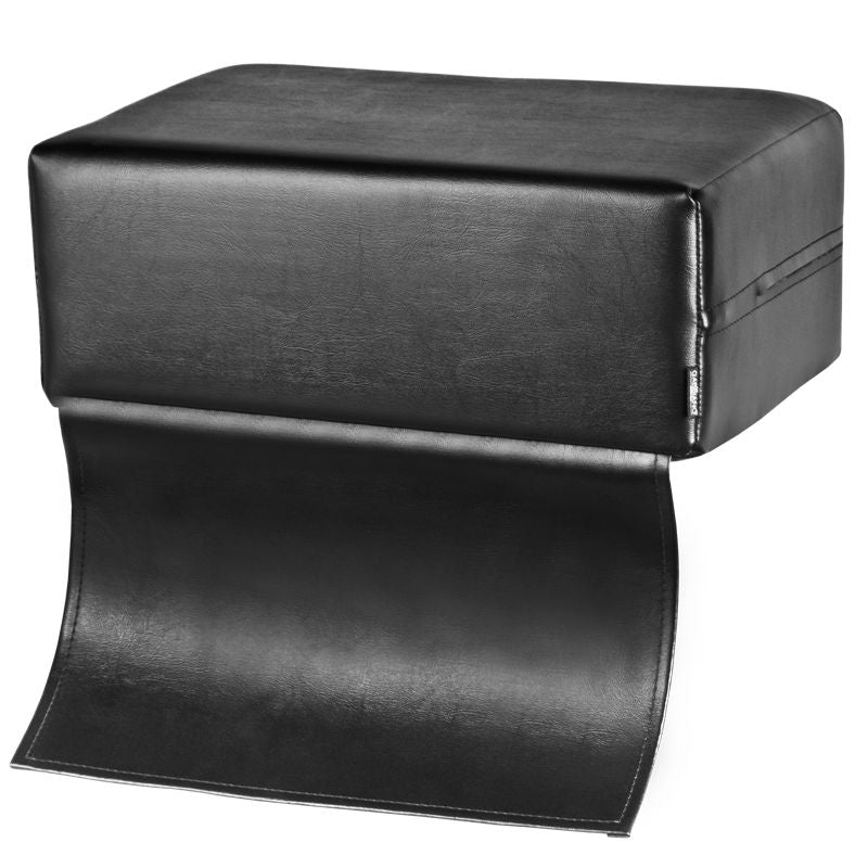Black children's seat on the barber's chair