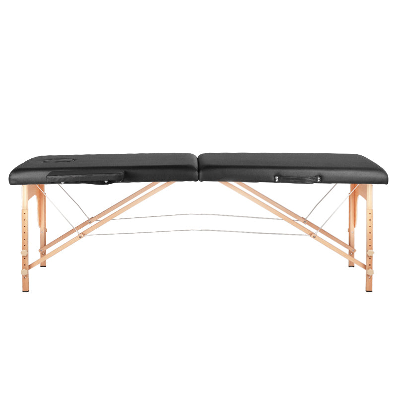 WOOD COMFORT 2-osainen taitettava hierontapöytä, BLACK