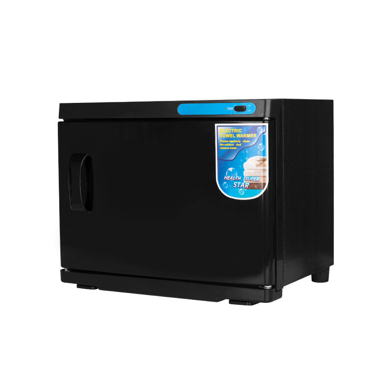 Hand towel warmer with uv-c 23l black sterilizer