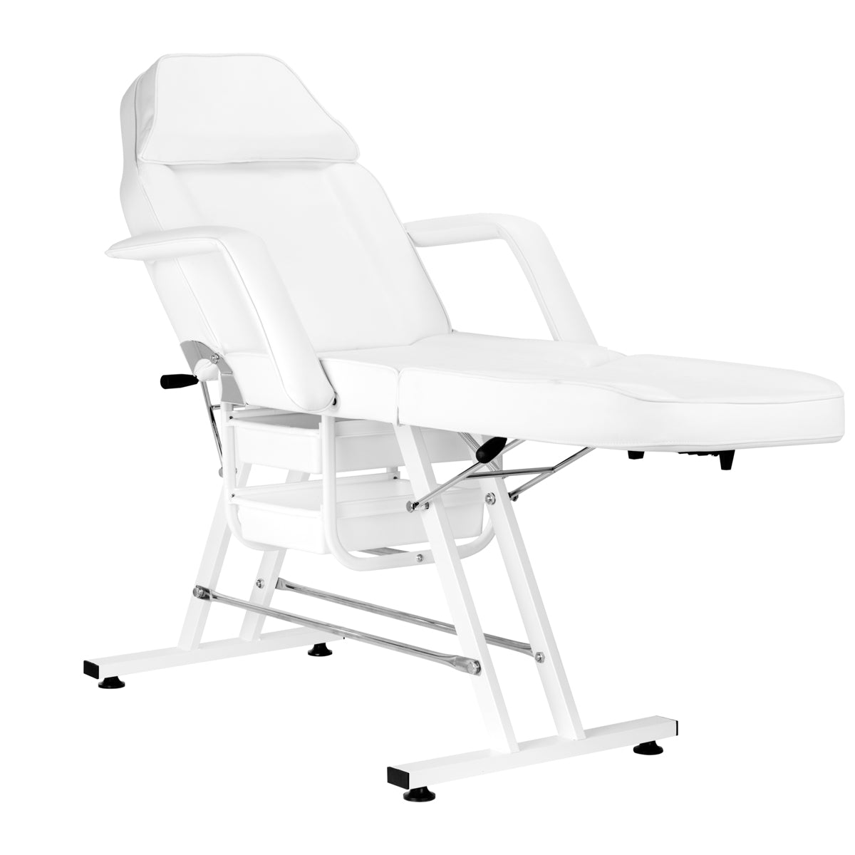 SILLON hoitotuoli, 2 lokerolla, valkoinen.