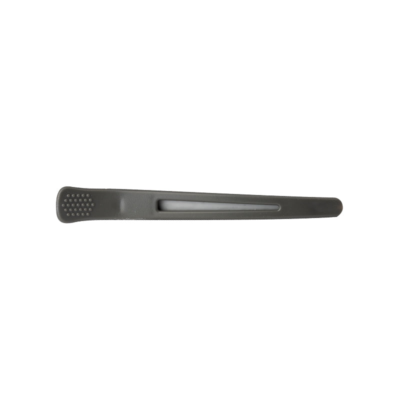 Clamps hairdressing clips for hair e-12b 6 pcs 11.5 cm gray