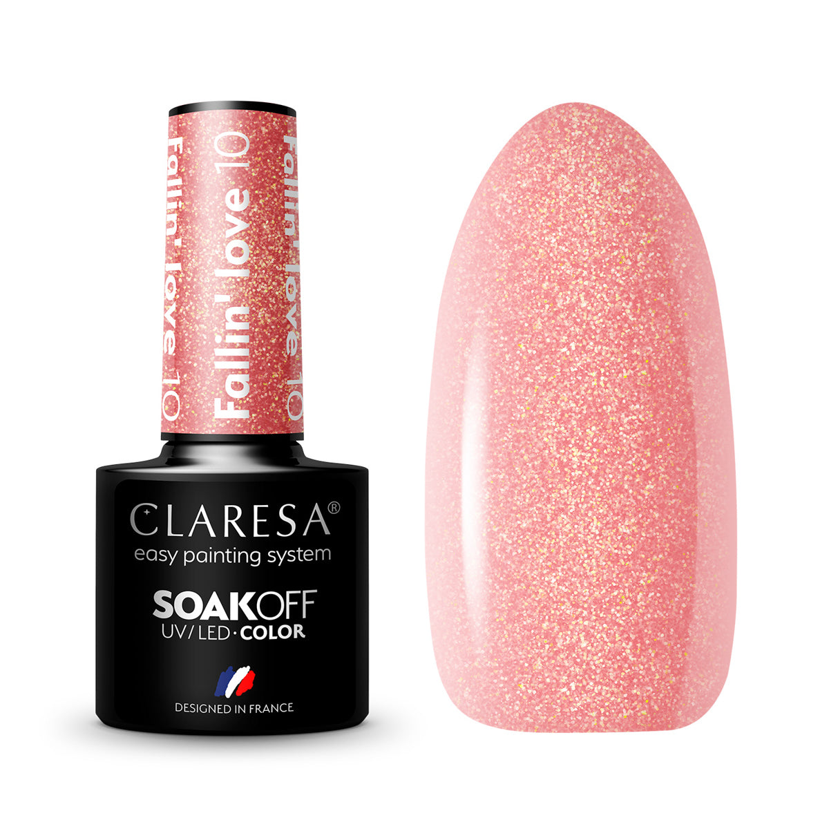 CLARESA Hybrid nail polish FALLIN "LOVE 10