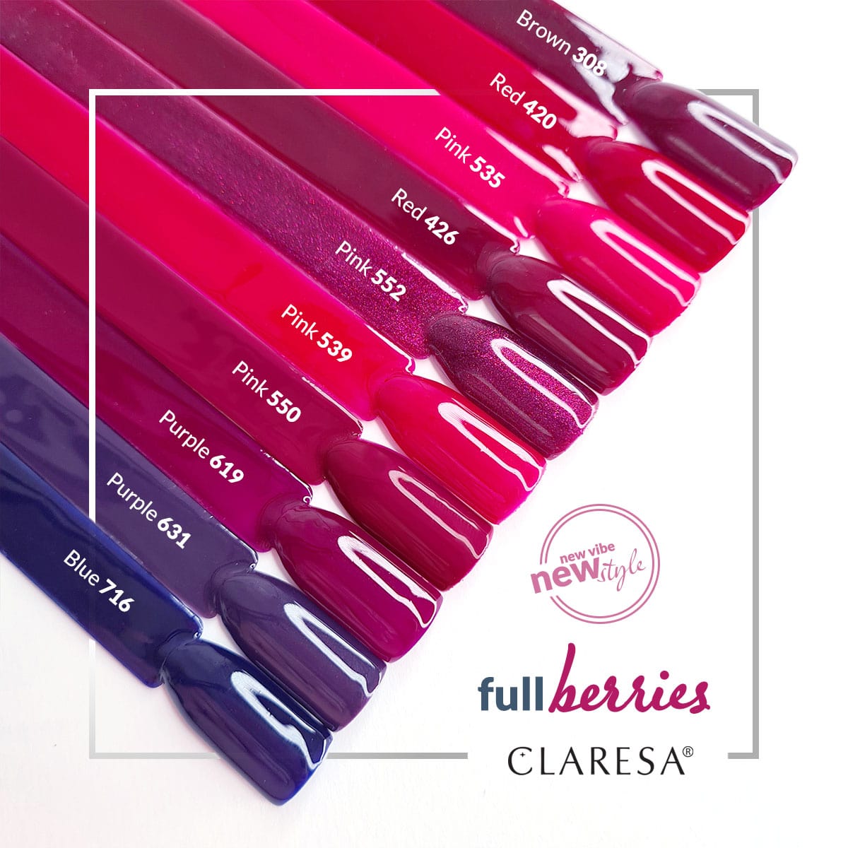 CLARESA Hybrid nail polish RED 420 -5g