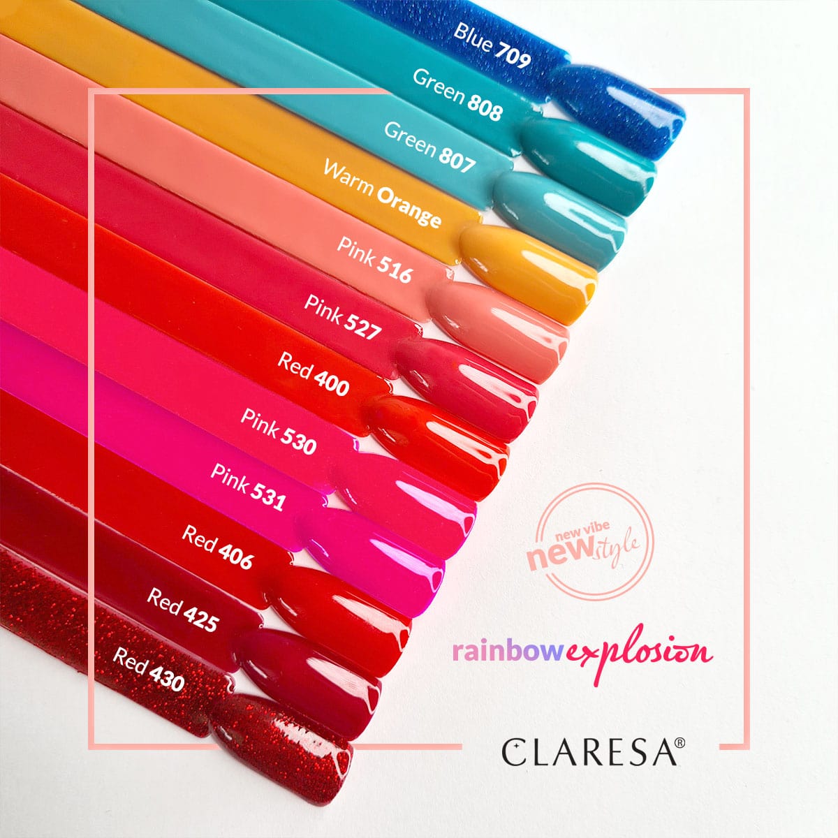 CLARESA Hybrid nail polish RED 430 -5g